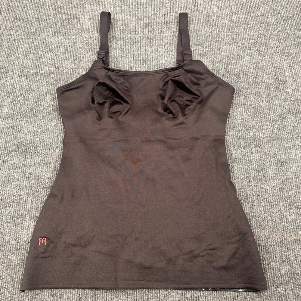 Ruby Ribbon Nursing Cami 36 Shapewear Nursing Tank Top Black Maternity